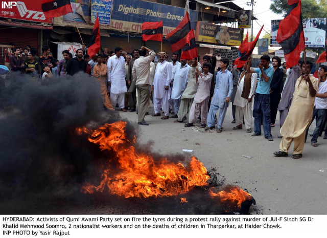 target killings disappearances and drought sindh continues to protest on third consecutive day target killings disappearances and drought sindh continues to protest on third consecutive day