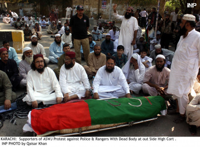 extra judicial aswj protests killing of party workers extra judicial aswj protests killing of party workers