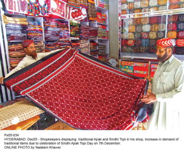 put on your ajrak and your topi sindhi cultural day to be celebrated tomorrow