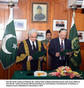 new election chief takes oath