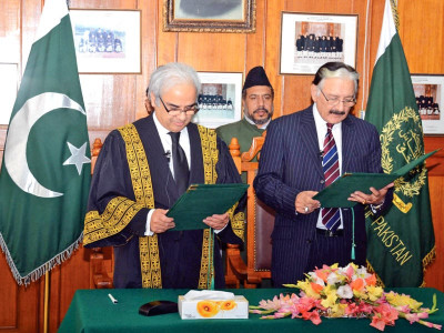 oath taking new poll chief takes charge