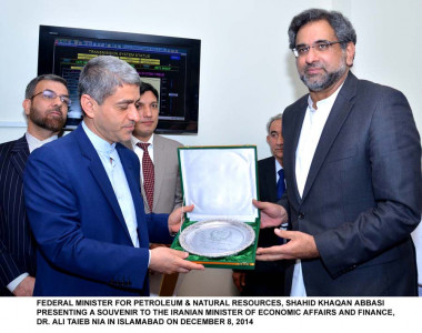sanctions on iran holding back ip gas pipeline project abbasi