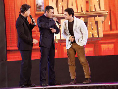bollywood trio aamir on the three khans in a film together