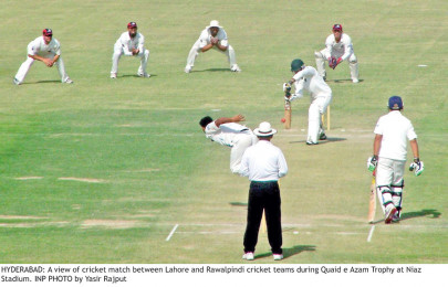 quaid e azam trophy leopards need just three wickets to win against tigers