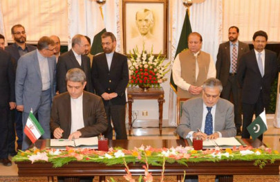 pak iran agreements five mous signed for different sectors