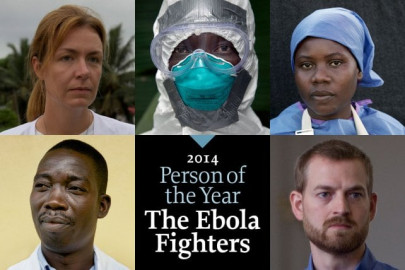 time names ebola fighters as person of 2014
