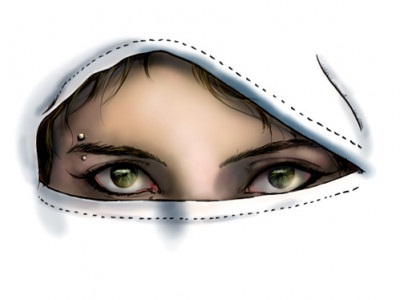 burqa woman a make believe refugee