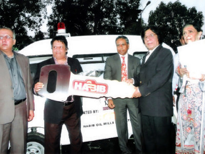 wheels for relief ambulance donated to maa hospital