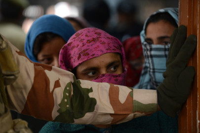 srinagar votes as modi seeks power