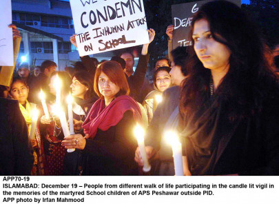 condolence reference capital teachers mourn peshawar victims