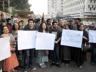 reclaim your mosques the lal masjid protest comes to karachi