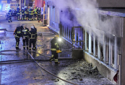 arson attack on swedish mosque injures five