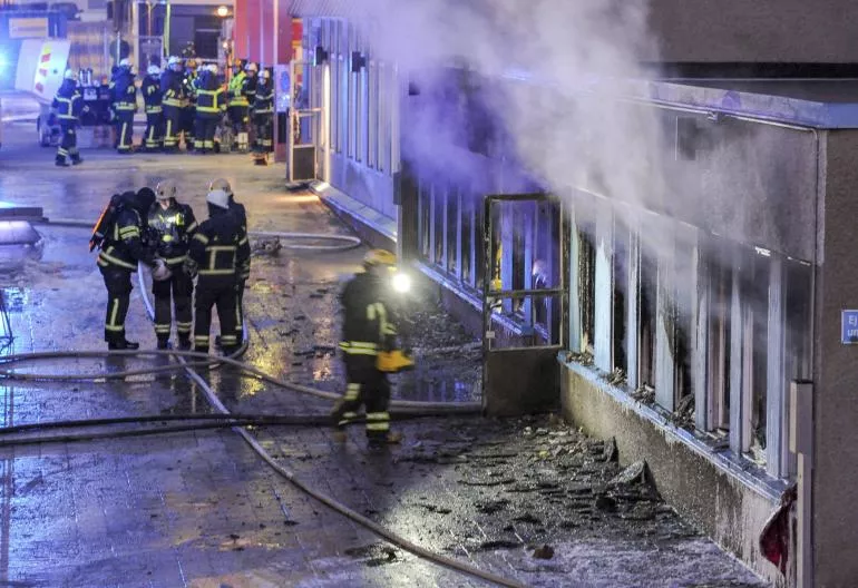 fire at sweden mosque for second time in days fire at sweden mosque for second time in days