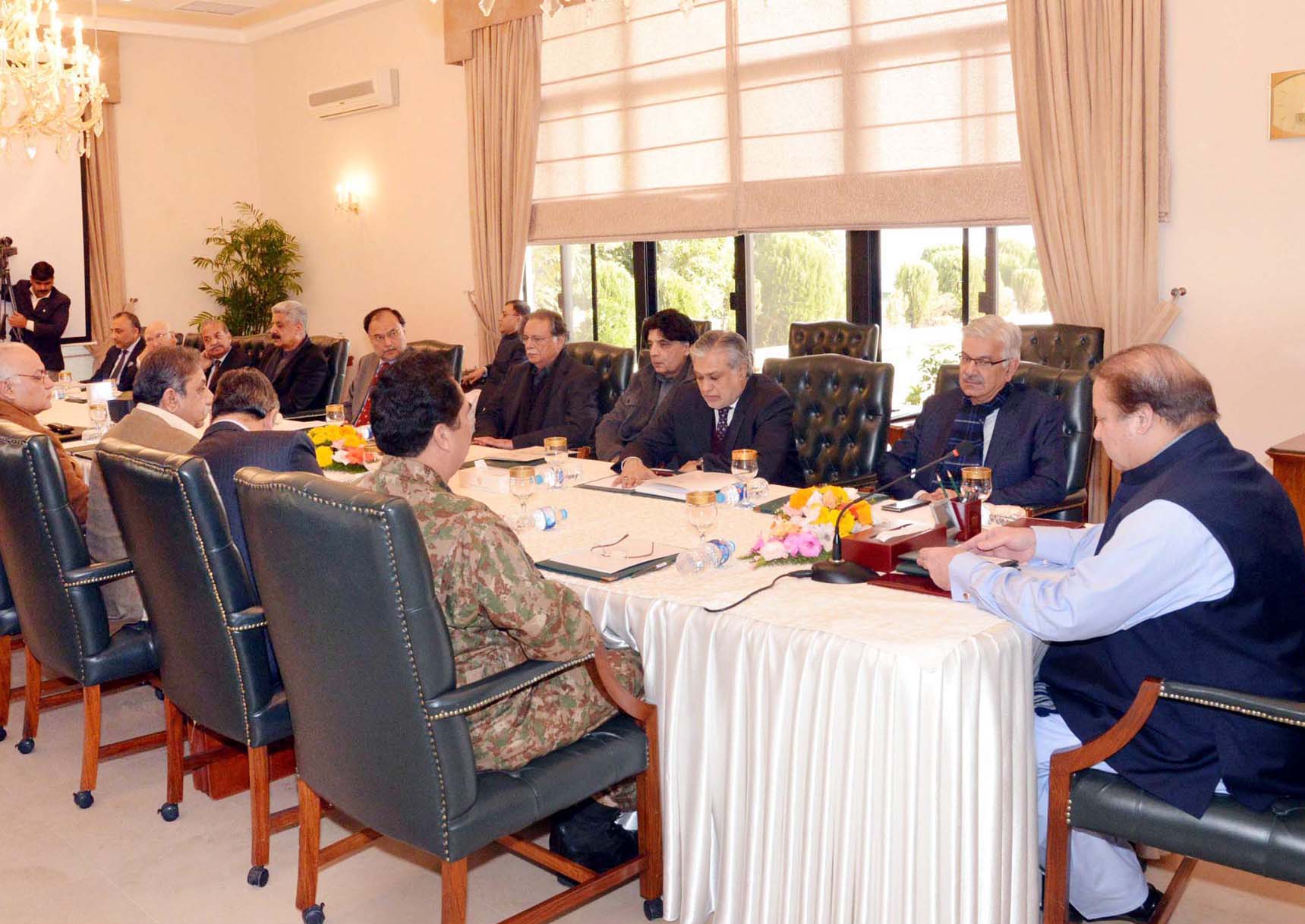 civil military huddle govt decides to amend constitution form military courts