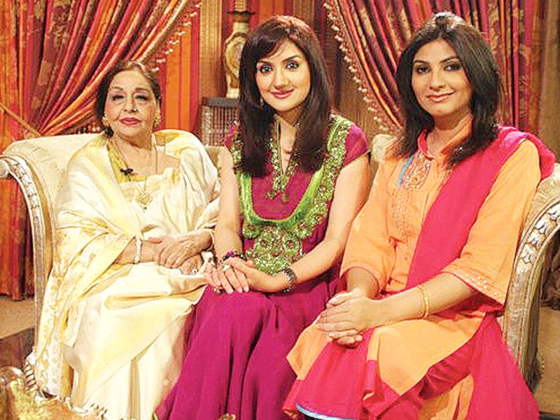 with ayesha sana and farida khanum