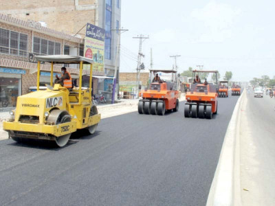 sohawa chakwal road near completion sohawa chakwal road near completion