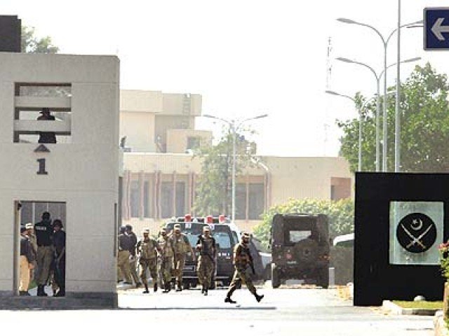 suspects had carried out attacks on kamra aeronautical complex hamza camp and attempted a suicide attack at ghq photo afp