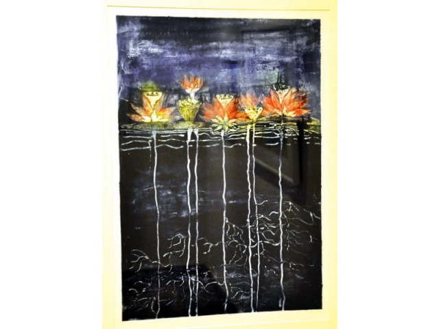 art pieces showcasing the collagraph printmaking technique put at display at nomad gallery photo express art pieces showcasing the collagraph printmaking technique put at display at nomad gallery photo express