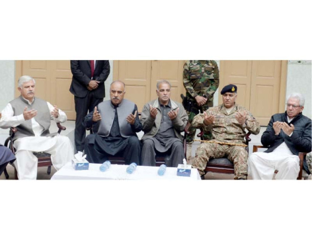 governor cm corps commander pledge justice for martyrs