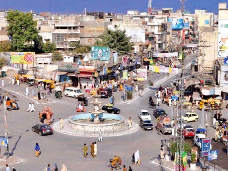 a public transport stop in the area is a continuous cause of traffic jams on liaqat road photo file