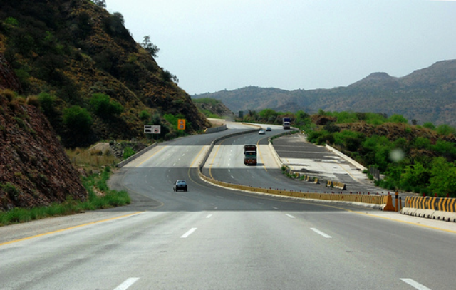 a family travelling from islamabad to lahore were faced with a lorry carrying heavy goods but no driver photo afp