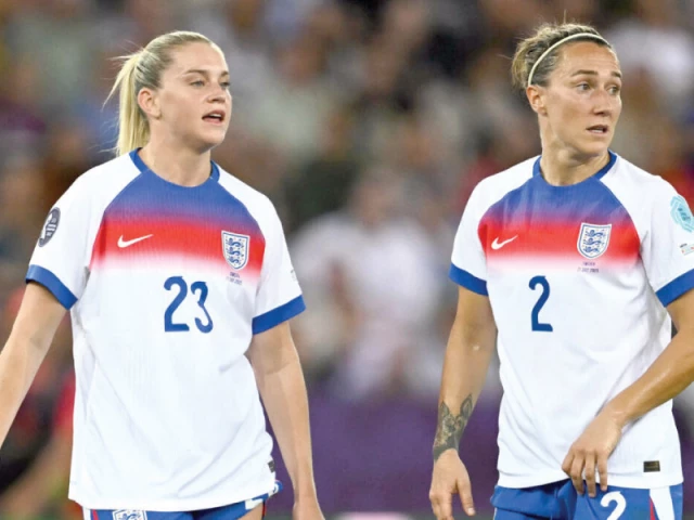 england duo alessia russo and lucy bronze during the dramatic women s euro 2025 quarter final against sweden photo afp file england duo alessia russo and lucy bronze during the dramatic women s euro 2025 quarter final against sweden photo afp file