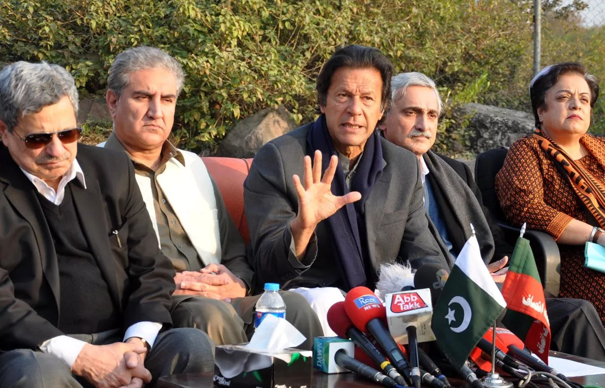 pti chairman imran khan addressing a press conference at his residence bani gala on tuesday photo agha mahroz express pti chairman imran khan addressing a press conference at his residence bani gala on tuesday photo agha mahroz express