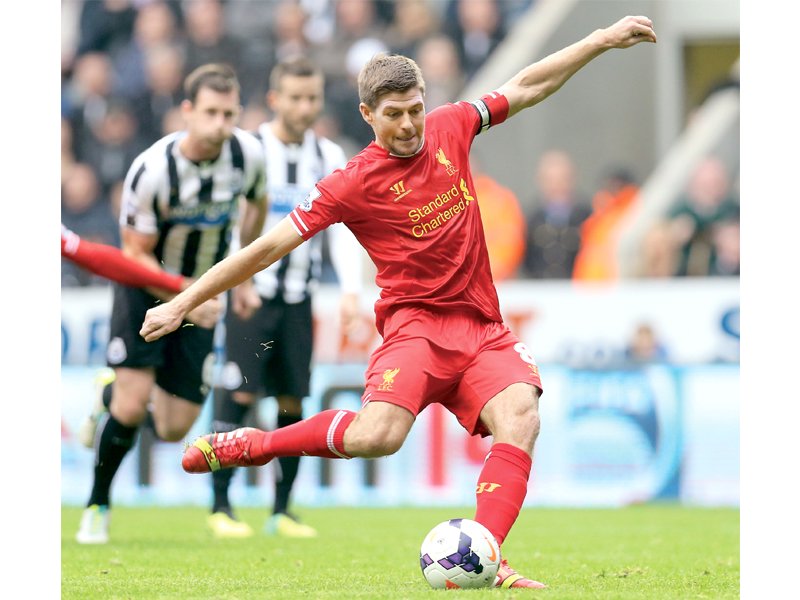 gerrard 34 announced last friday that he will leave anfield at the end of the season photo afp