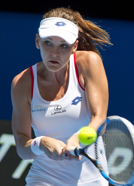 on fire radwanska took just 65 minutes to defeat britain 039 s heather watson 6 3 6 1 and continue her winning run in the mixed team event photo afp