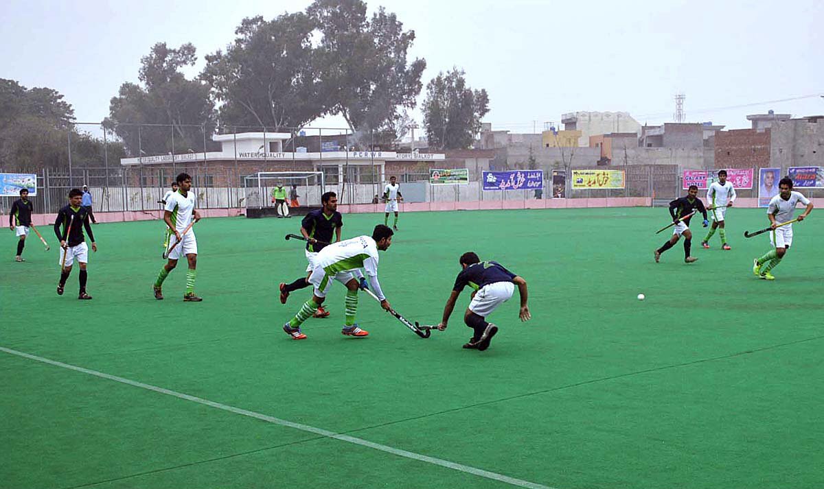 wapda steers into the semi finals of of the 61st pso national hockey championship as they defeated hec 7 1 in the first quarter final photo app