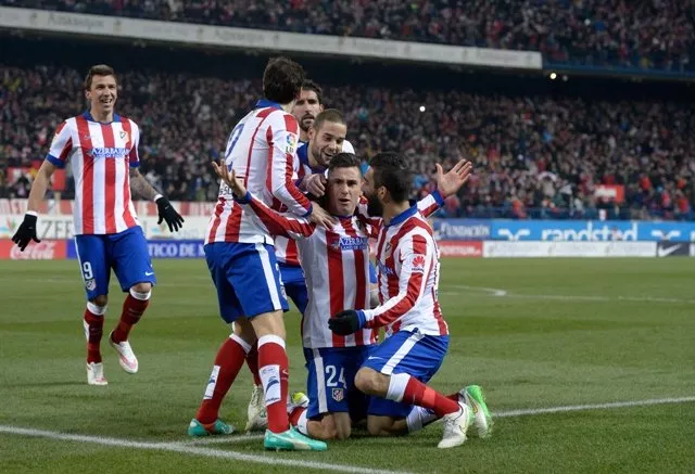 uruguayan defender jose gimenez 2ndr celebrates after scoring during the spanish copa del rey king 039 s cup round of 16 first leg football match club atletico de madrid vs real madrid cf at the vicente calderon stadium in madrid on january 7 2015 photo afp uruguayan defender jose gimenez 2ndr celebrates after scoring during the spanish copa del rey king 039 s cup round of 16 first leg football match club atletico de madrid vs real madrid cf at the vicente calderon stadium in madrid on january 7 2015 photo afp