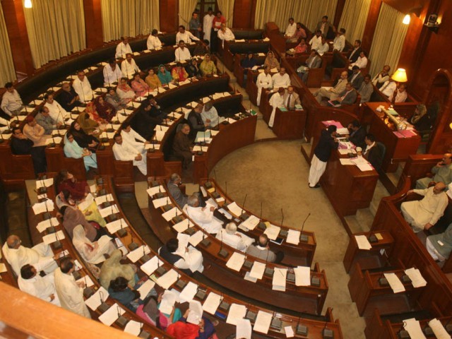 a file photo of sindh assembly photo express