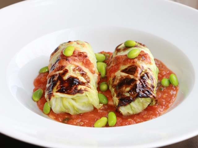fusion food at its best cabbage rolls stuffed with ground beef
