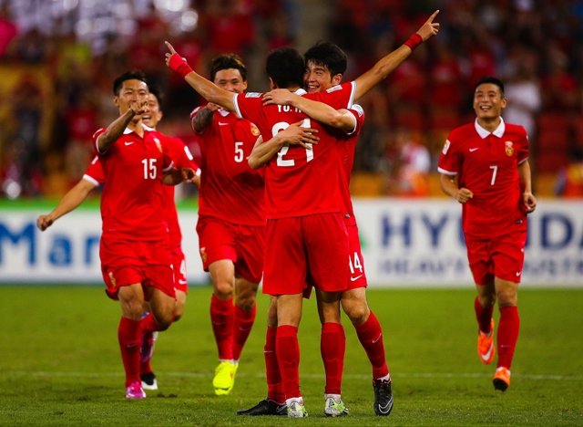 victory put a huge smile on the faces of alain perrin 039 s china who have never won the asian cup photo afp