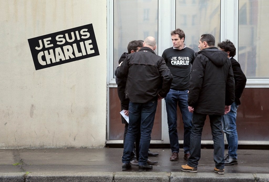 showing support for charlie hebdo does not mean that publications in europe or america replicate the editorial judgements of the french magazine photo afp