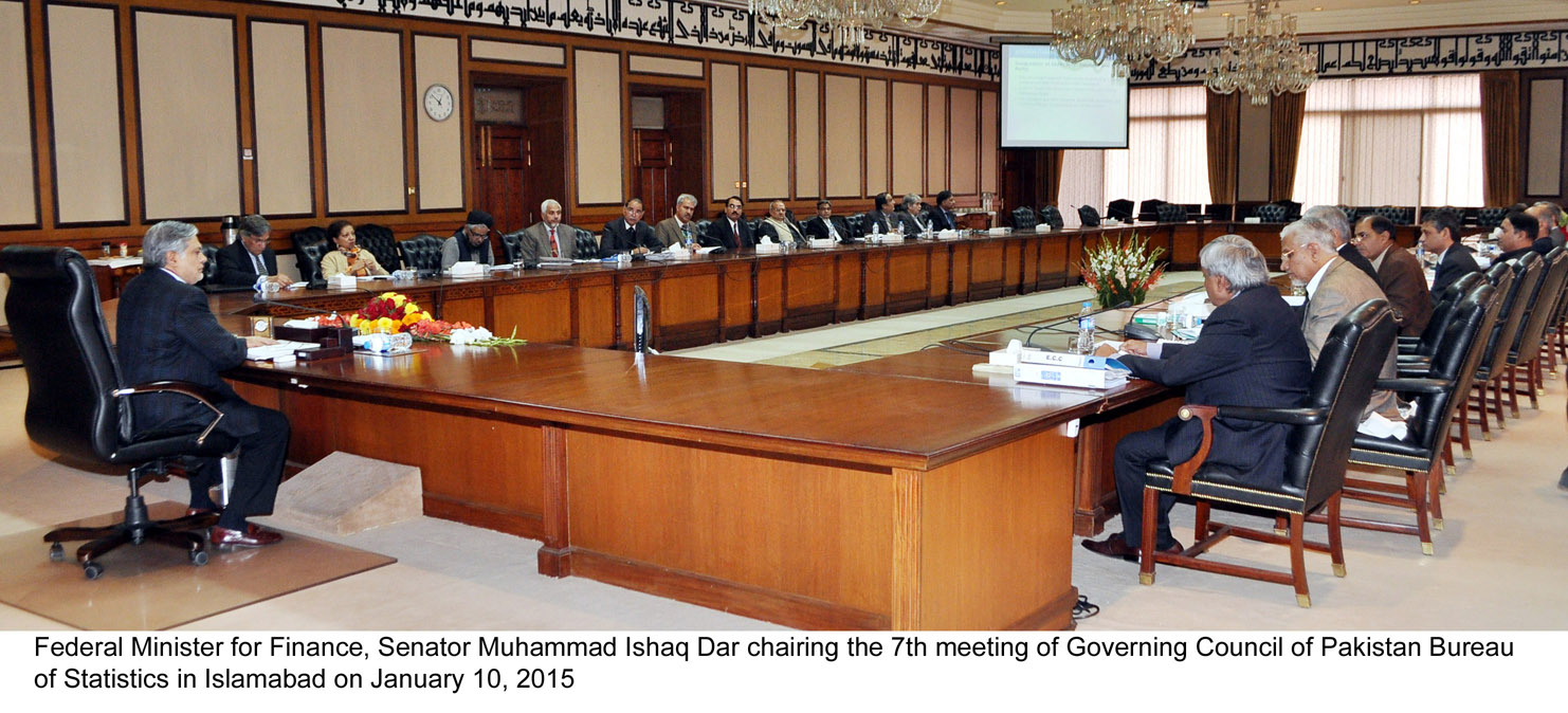 finance minister ishaq dar chairing the governing council of pakistan meeting in islamabad on saturday photo pid