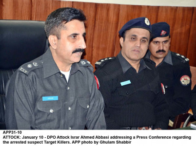 raids in attock five suspected target killers held raids in attock five suspected target killers held