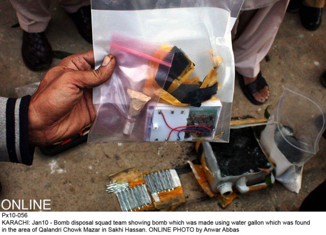 according to the bds officials the bomb weighed around three kilogrammes and comprised steel nails photo online