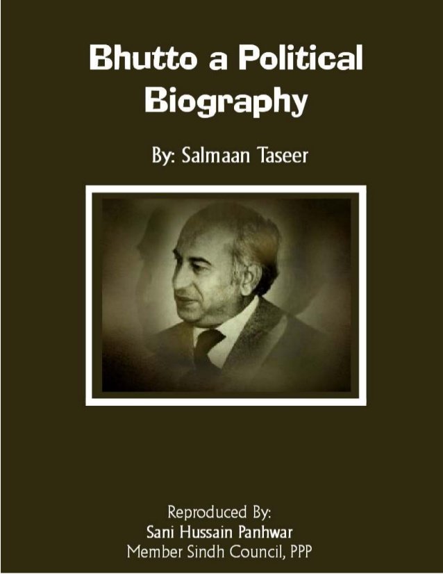 taseer publishes 039 bhutto a political biography 039 in 1980 in india photo publicity