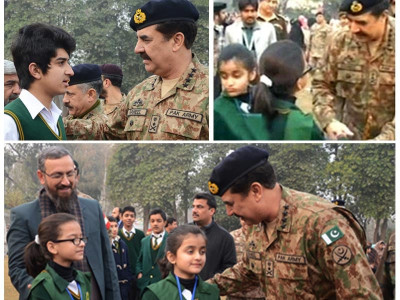 general raheel meets aps students as school reopens after peshawar attack