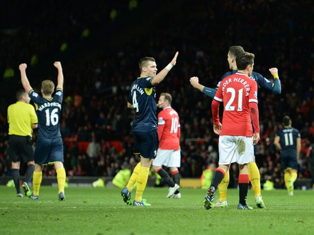 the wait s over southampton recorded their first win at the old trafford after 27 years to go above united in the table photo afp the wait s over southampton recorded their first win at the old trafford after 27 years to go above united in the table photo afp