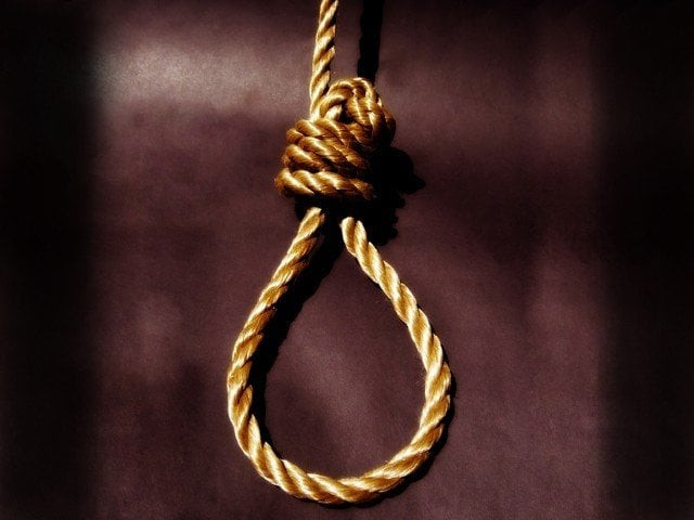 since the lifting of the ban 17 convicts have been hanged stock image since the lifting of the ban 17 convicts have been hanged stock image