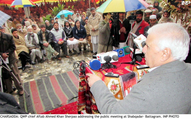 the qwp leader also criticised anp terming its previous government the most corrupt in the history of k p sherpao claimed anp plays the pukhtun card for its personal agenda but it forgets pukhtuns when it comes into power photo inp the qwp leader also criticised anp terming its previous government the most corrupt in the history of k p sherpao claimed anp plays the pukhtun card for its personal agenda but it forgets pukhtuns when it comes into power photo inp