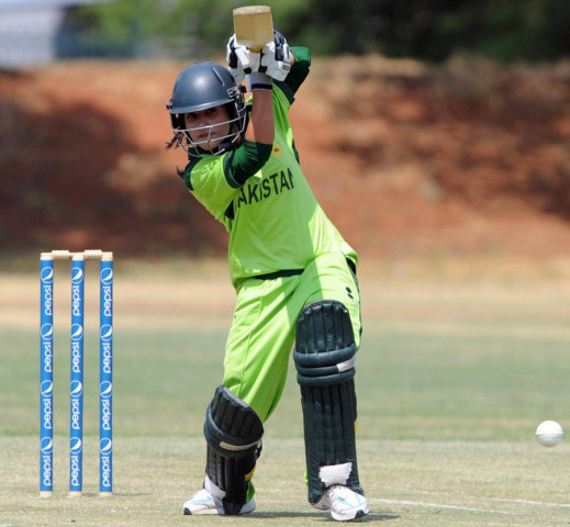 javeria khan has moved up two places to a career high 13th after becoming only the second batter to score a century photo icc