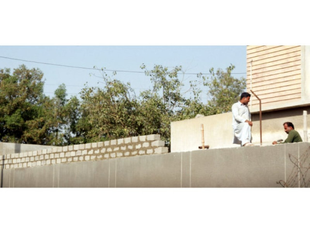 the walls around the st joseph s convent school are being elevated in accordance with the sops photo athar khan express the walls around the st joseph s convent school are being elevated in accordance with the sops photo athar khan express