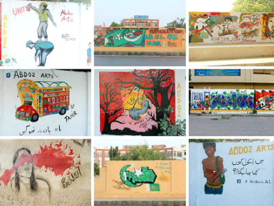 another stroke on the wall non profit grabs brush to paint over hate graffiti across karachi another stroke on the wall non profit grabs brush to paint over hate graffiti across karachi
