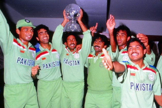 the forgotten men wasim haider and iqbal sikander seen on the left of the picture played insignificant roles in the historic 1992 triumph even now their contribution is rarely mentioned photo courtesy icc the forgotten men wasim haider and iqbal sikander seen on the left of the picture played insignificant roles in the historic 1992 triumph even now their contribution is rarely mentioned photo courtesy icc