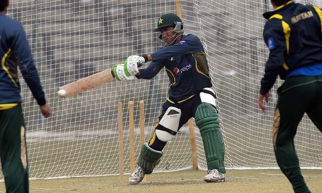 eager younus khan wants to bat at number three or higher up the order in hopes of taking his century making form into the world cup photo afp