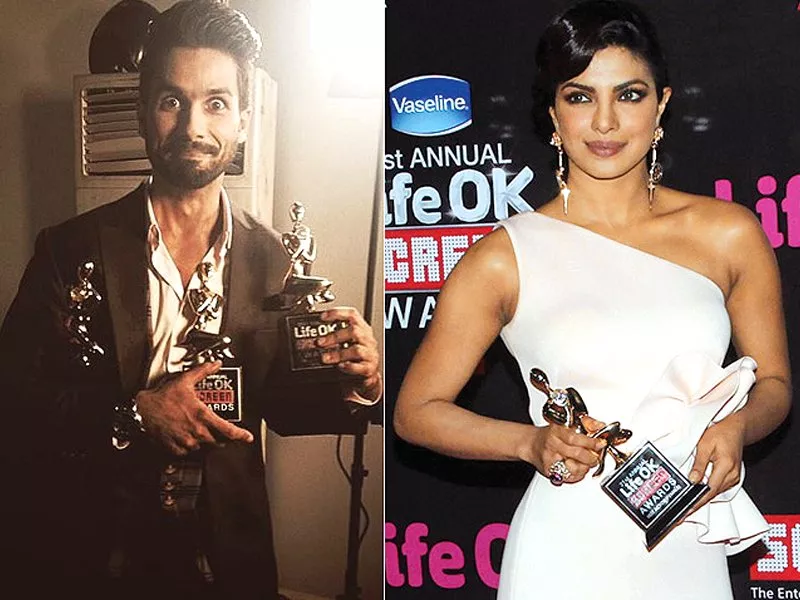 shahid s haider and priyanka s mary kom won big at the awards night photo file shahid s haider and priyanka s mary kom won big at the awards night photo file