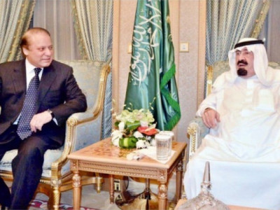 pm nawaz meets saudi king